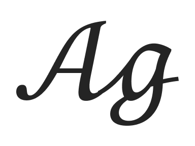 Cursive text style