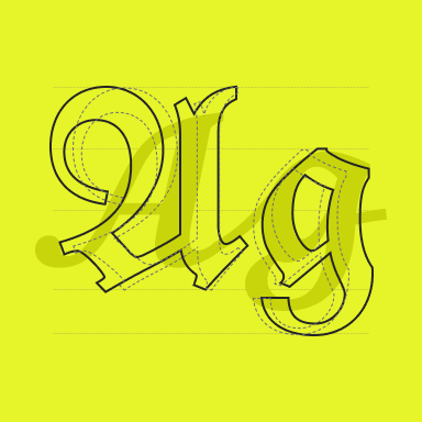 Elements of gothic typography