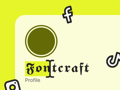 Paste gothic text anywhere