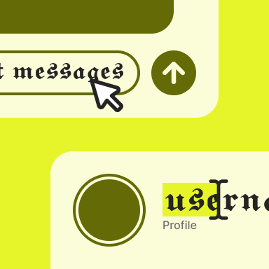 Where to use gothic text