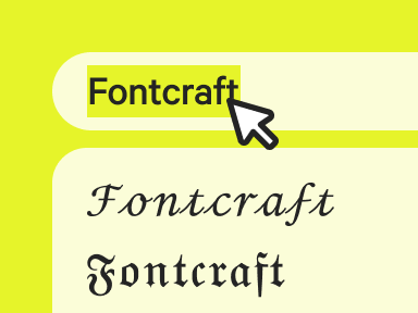 Type your text into the cursive text generator