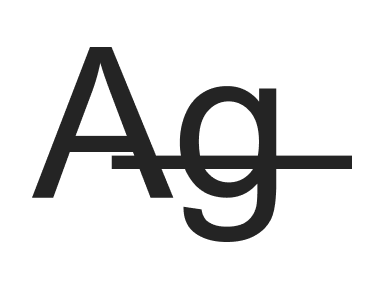 Strikethrough text style