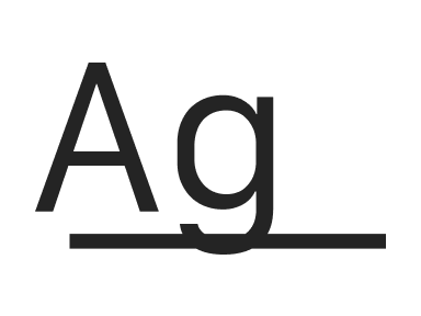 Underline text style
