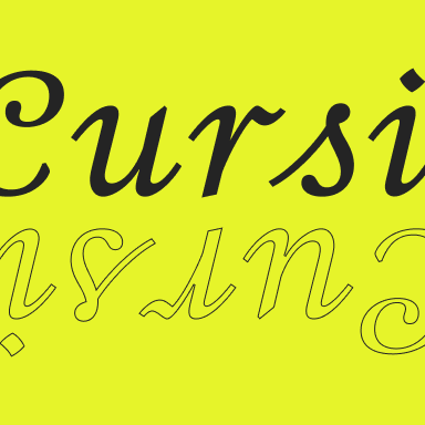 What cursive text looks like
